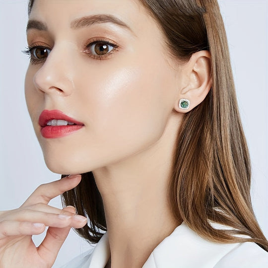 Moissanite Sterling Silver Jewelry Set