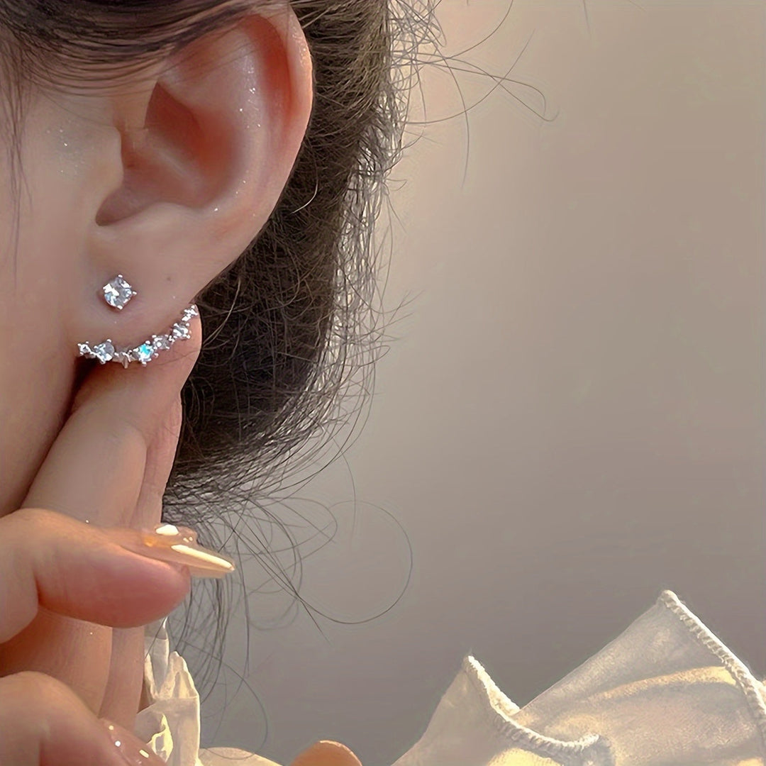 Elegant French Vintage-Inspired Stud Earrings