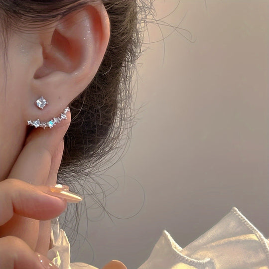 Elegant French Vintage-Inspired Stud Earrings