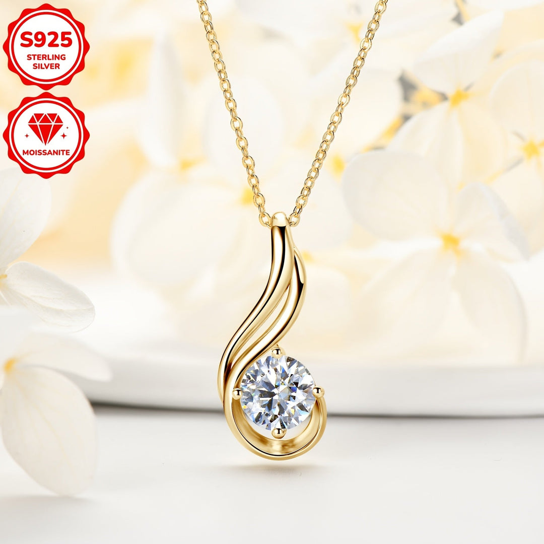 Elegant 2ct Moissanite Pendant Necklace