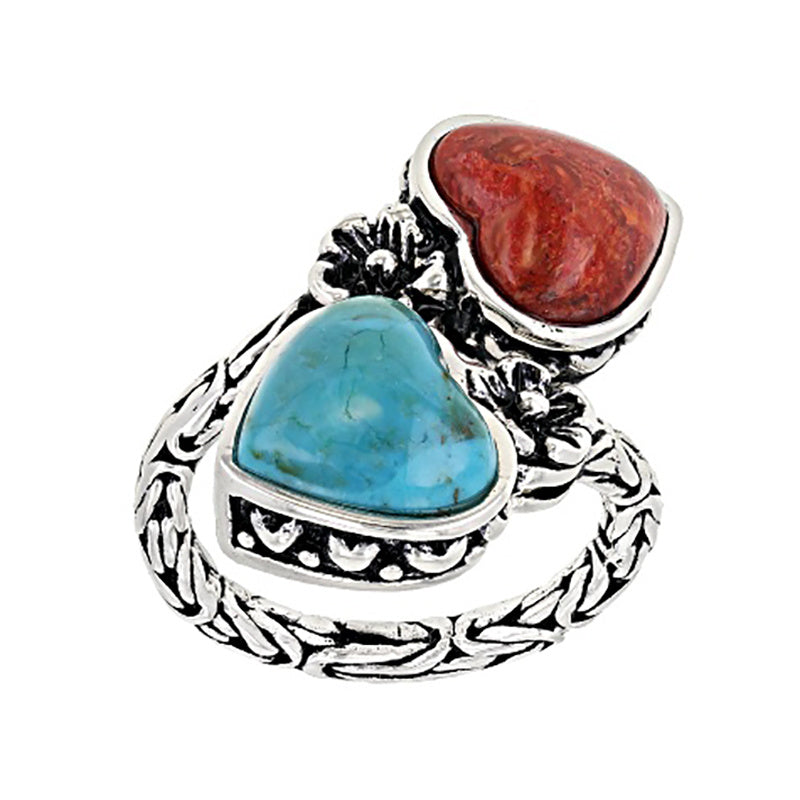 Vintage Bohemian Turquoise Ring