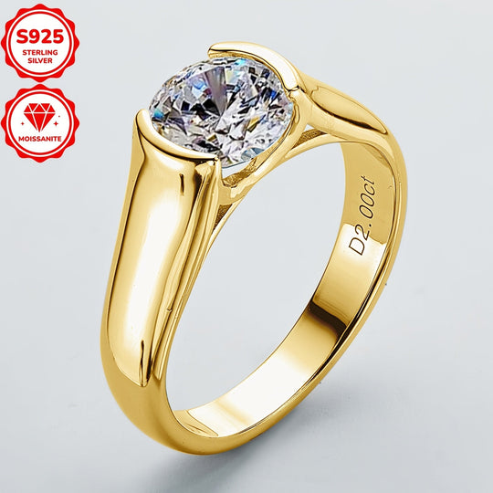 Classic Elegant Moissanite Engagement Ring
