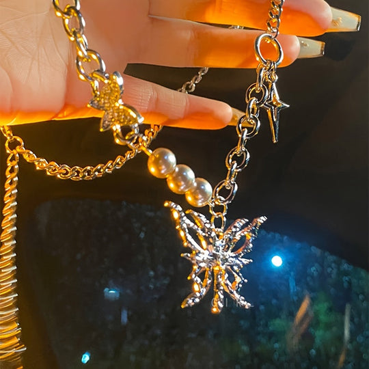 Blingbling Butterfly Pendant Necklace