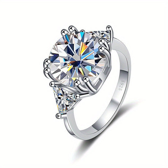 Gemstone Moissanite Engagement Ring