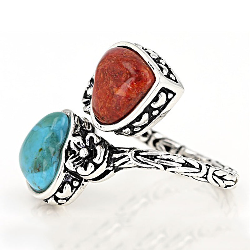 Vintage Bohemian Turquoise Ring