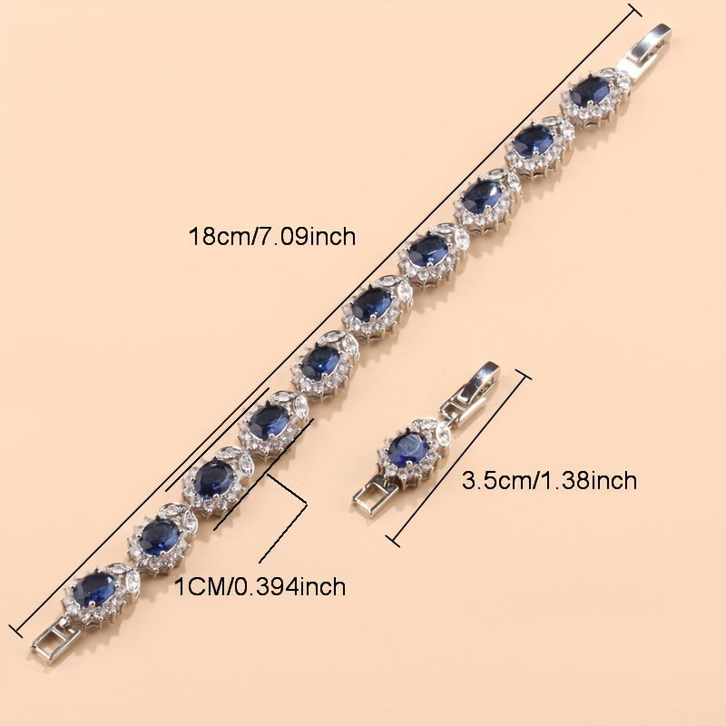 5pcs Sunflower Zirconia Jewelry Set – Earrings