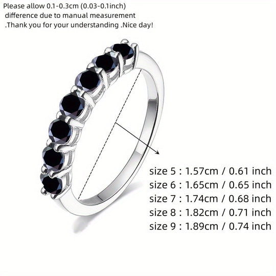 Inlaid Moissanite Promise Ring