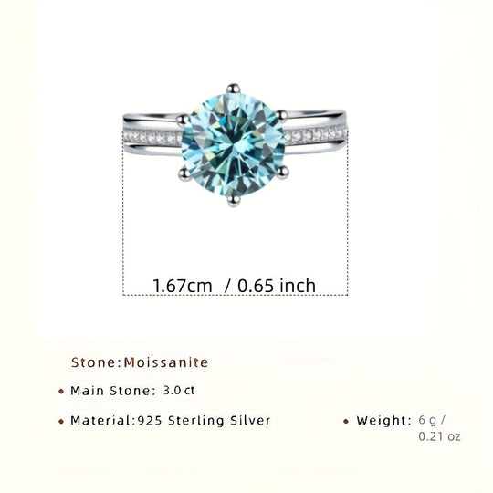 Moissanite Promise Ring