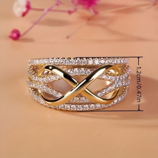 Elegant Zirconia Infinity Love Ring