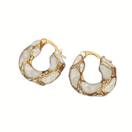 Retro French Elegant Hoop Earrings