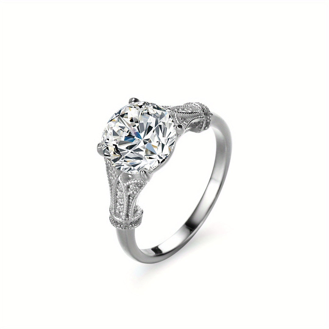 Moissanite Promise Ring