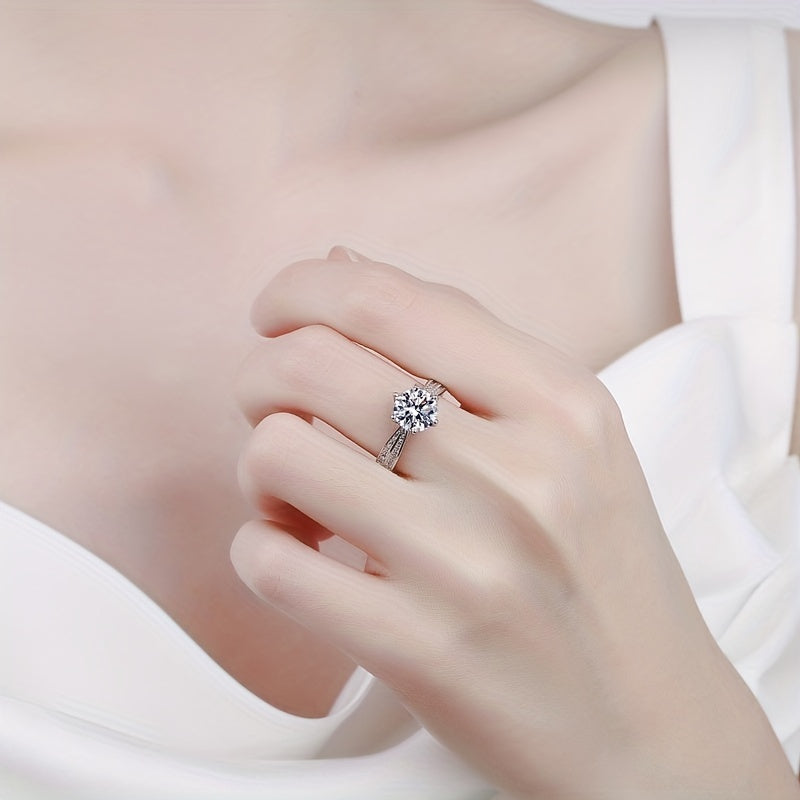 Moissanite Engagement Ring