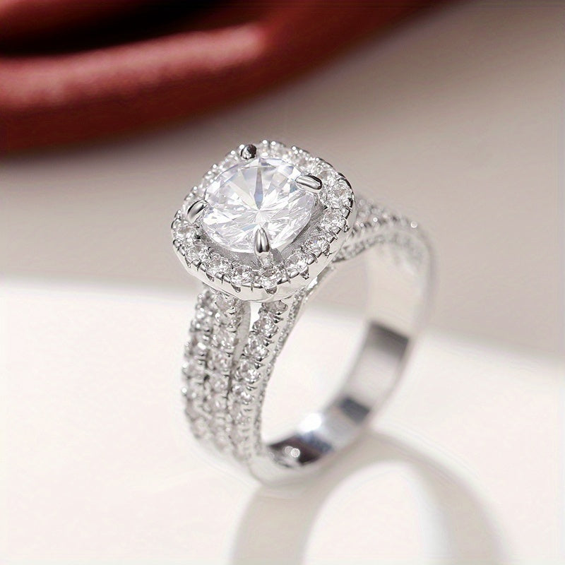 3 Row Zirconia Ring