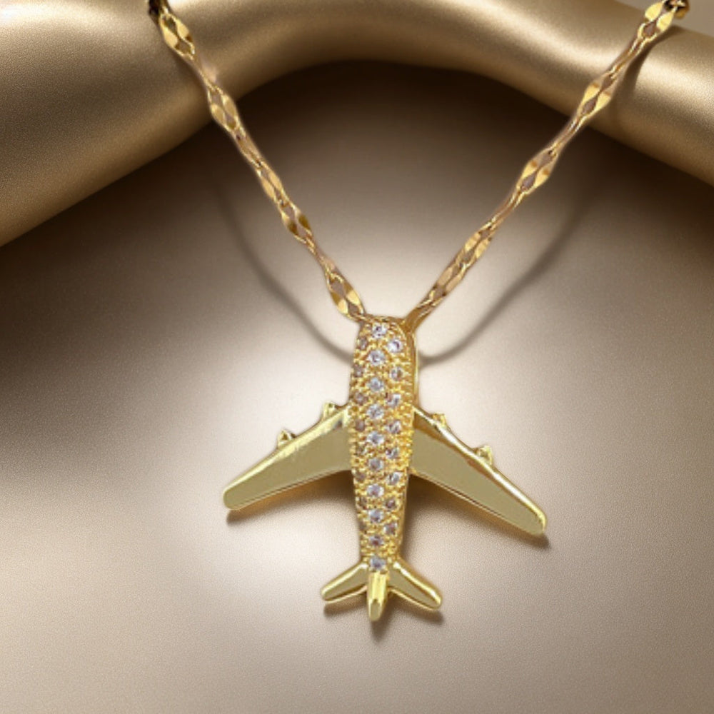 Airplane Pendant Necklace