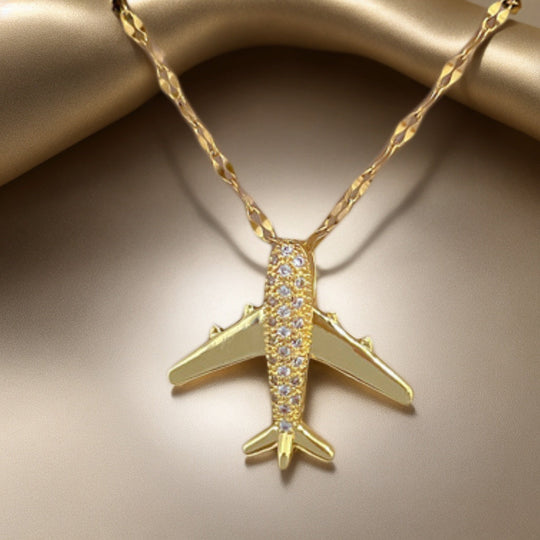 Airplane Pendant Necklace