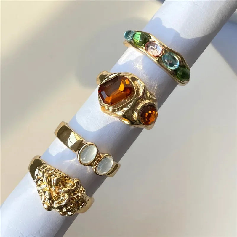 Ischia - Terra Ring Set (4-Pack)