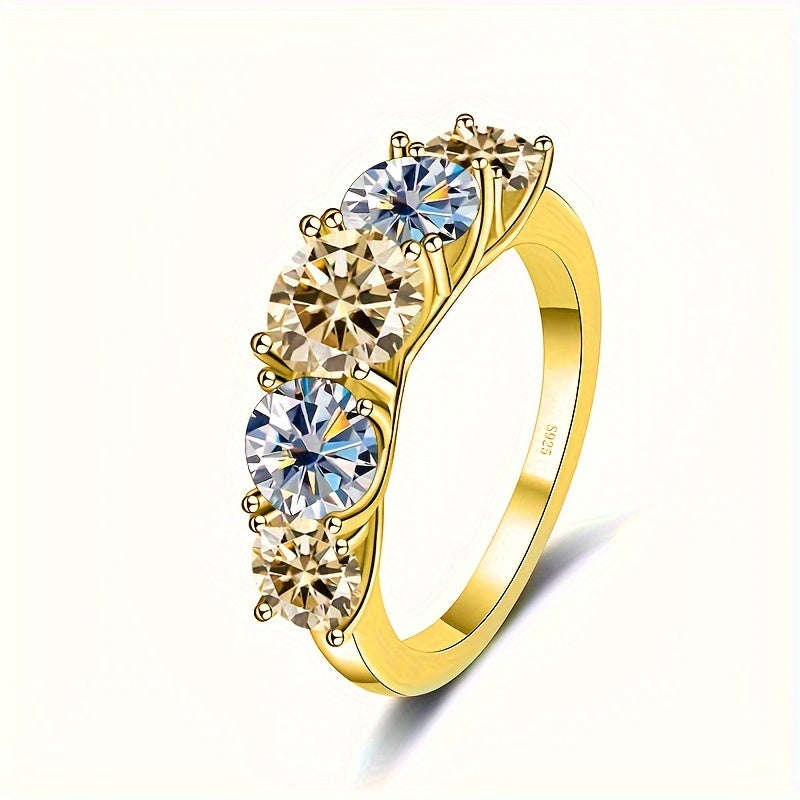 5-Stone Moissanite Engagement Ring