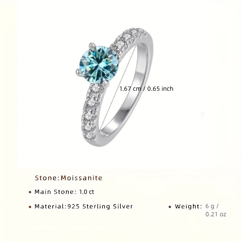 Moissanite Elegant Engagement Ring