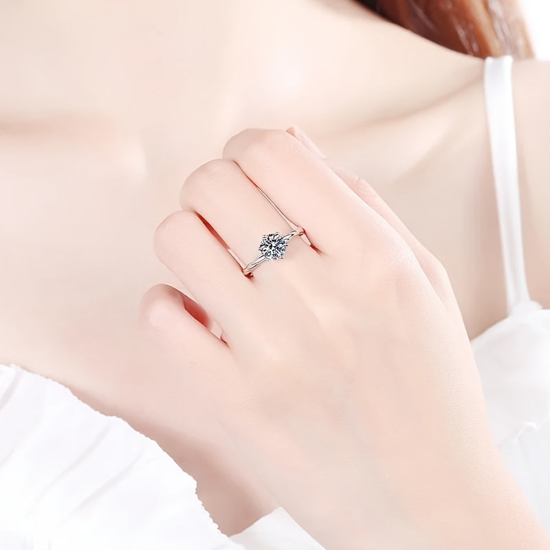 Moissanite Twisted Band Ring