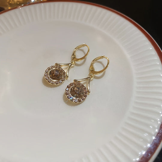 Elegant Cherry Blossom Hoop Earrings