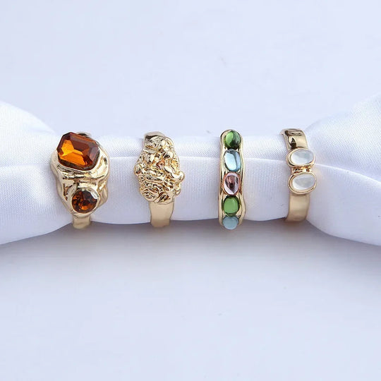 Ischia - Terra Ring Set (4-Pack)