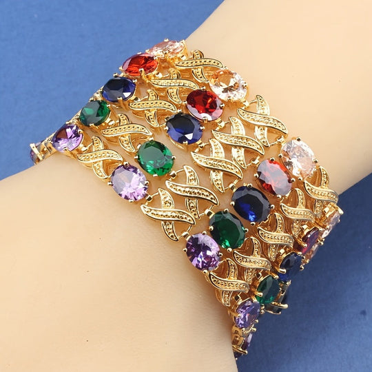 Classic Multicolor Tennis Bracelet
