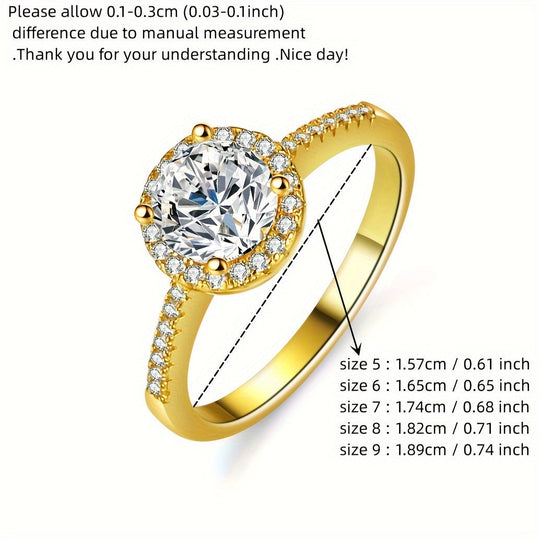 Moissanite Classic Halo Ring