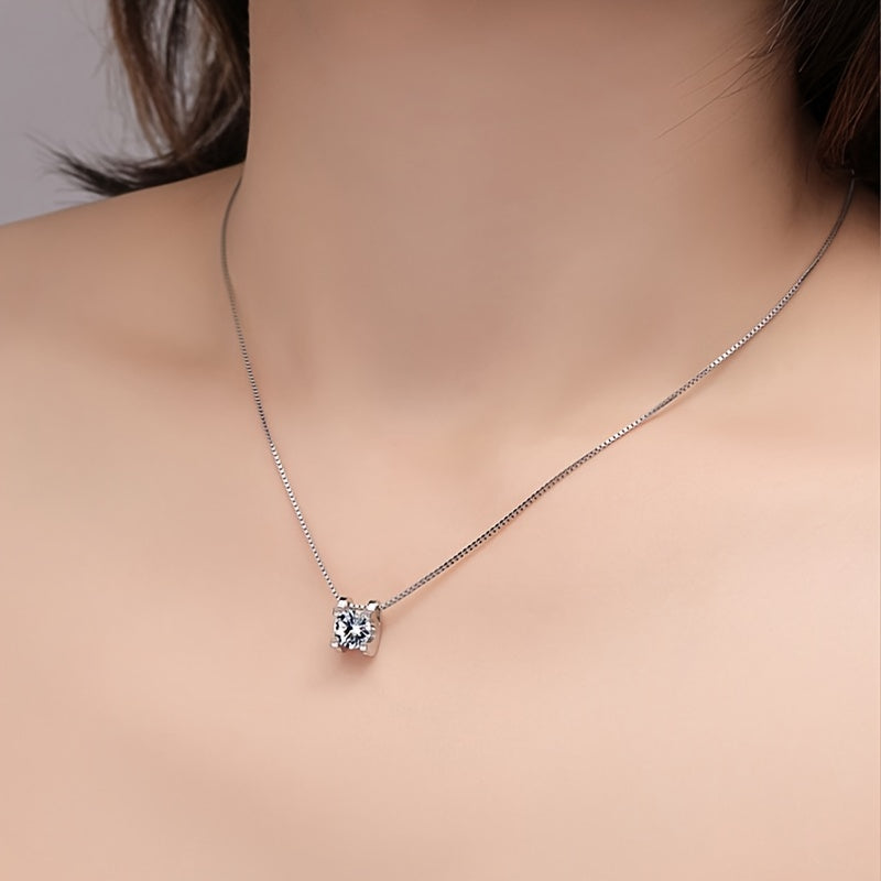 Moissanite Pendant Necklace