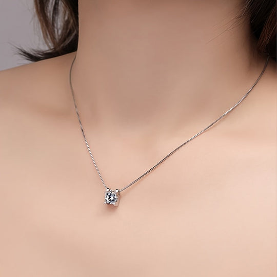 Moissanite Pendant Necklace