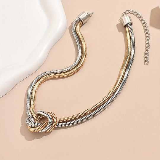 Versatile Multi-Layered Knot Design Necklace