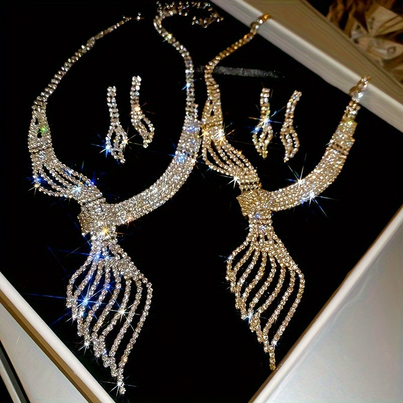Leaf Pendant Necklace & Earrings