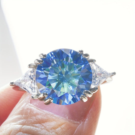Gemstone Moissanite Engagement Ring
