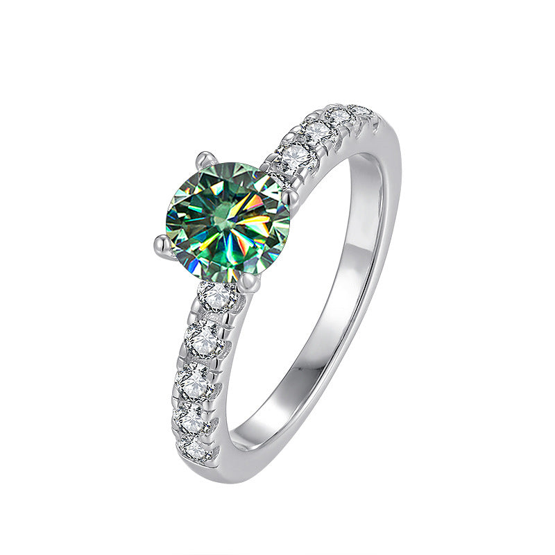 Moissanite Elegant Engagement Ring