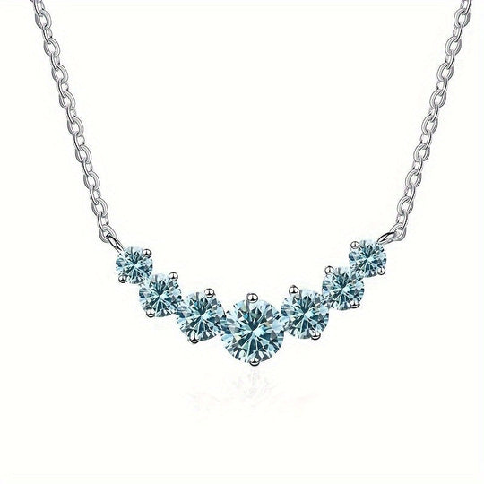 Elegant Moissanite Choker Necklace