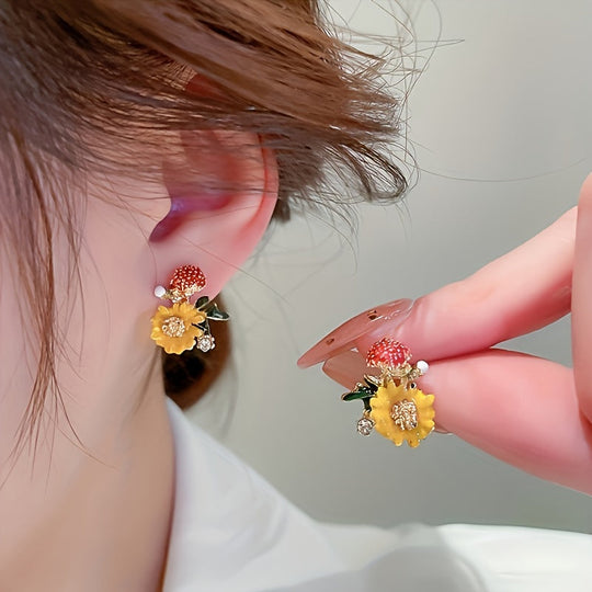 Chunky Enamel Hoop Earrings