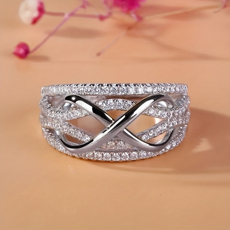 Elegant Zirconia Infinity Love Ring
