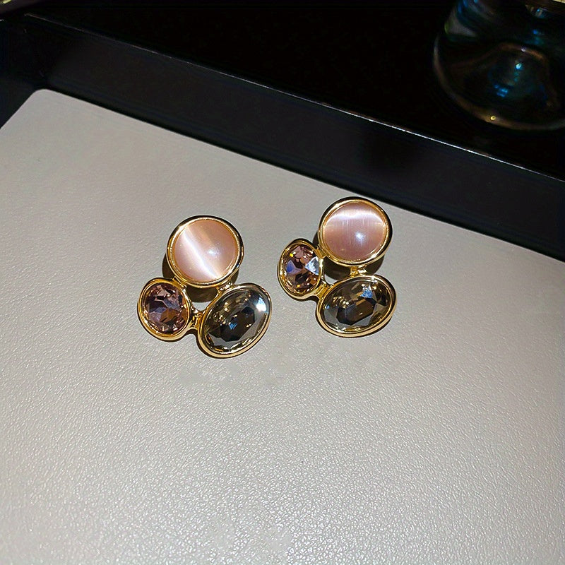 Vintage Style Oval Hollow Earrings