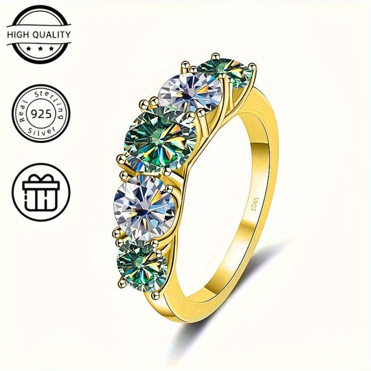 5-Stone Moissanite Engagement Ring