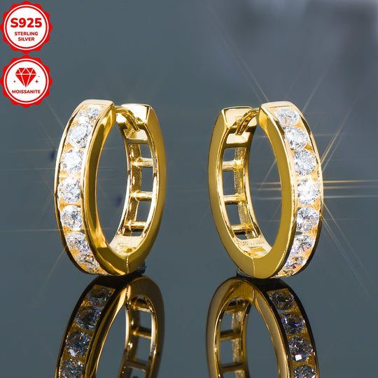 Sterling Silver Moissanite Earrings