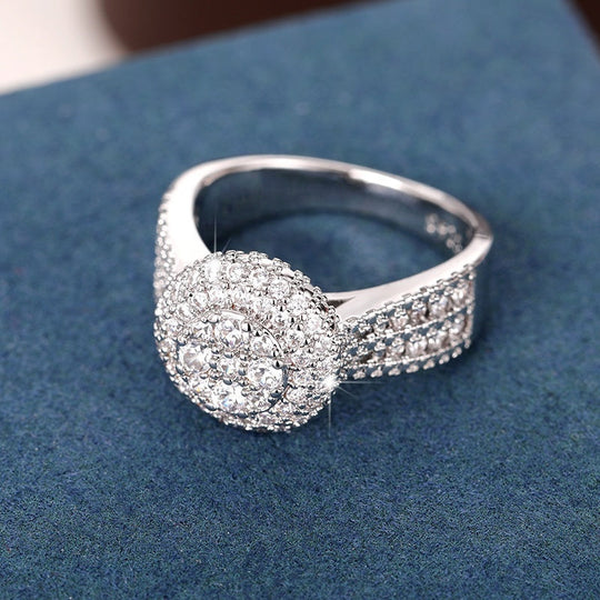 Luxurious Micro Pave Zirconia Ring