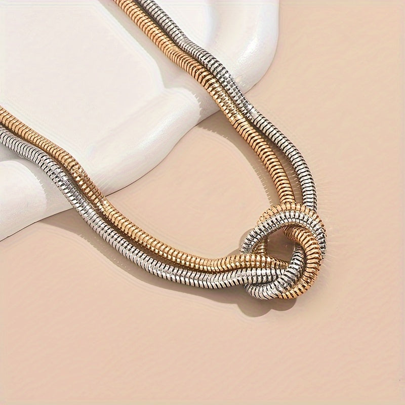 Versatile Multi-Layered Knot Design Necklace
