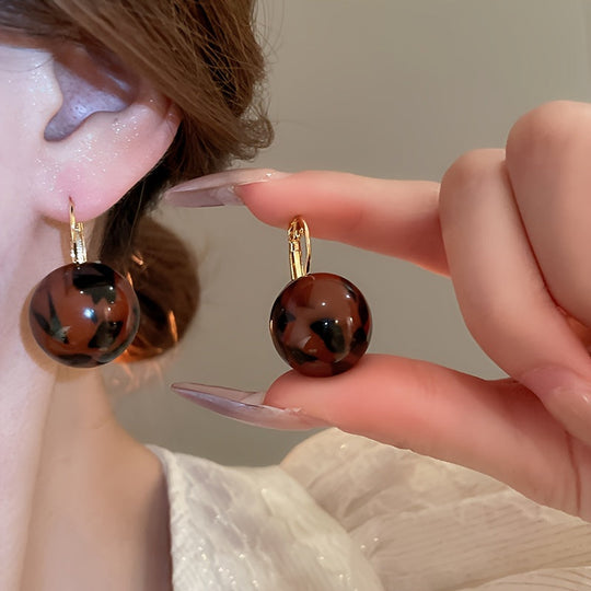 Vintage Resin Dangle Earrings