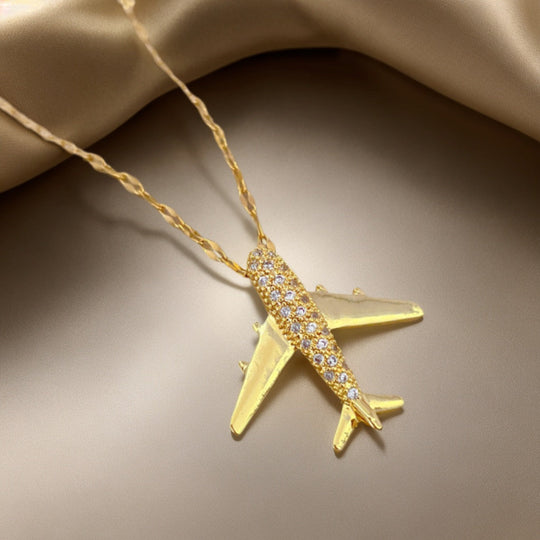 Airplane Pendant Necklace