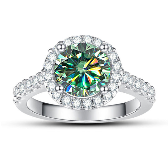 Sterling Moissanite Ring