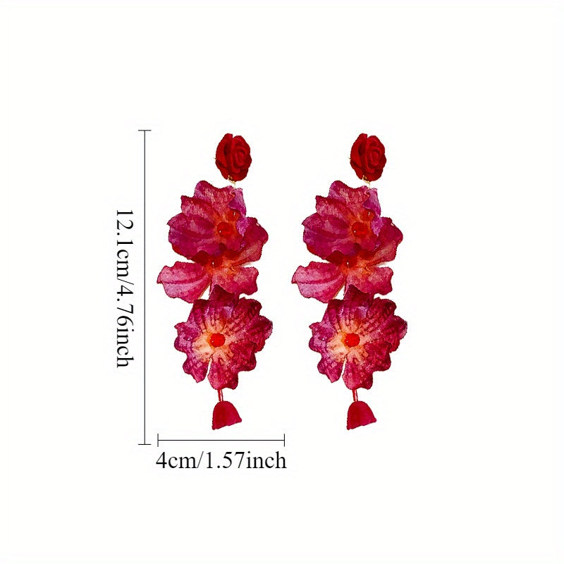Vintage Rose Earrings