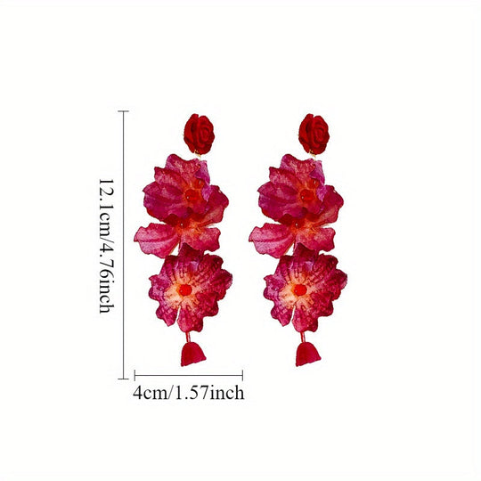 Vintage Rose Earrings