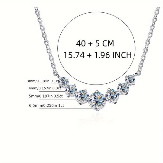 Elegant Moissanite Choker Necklace