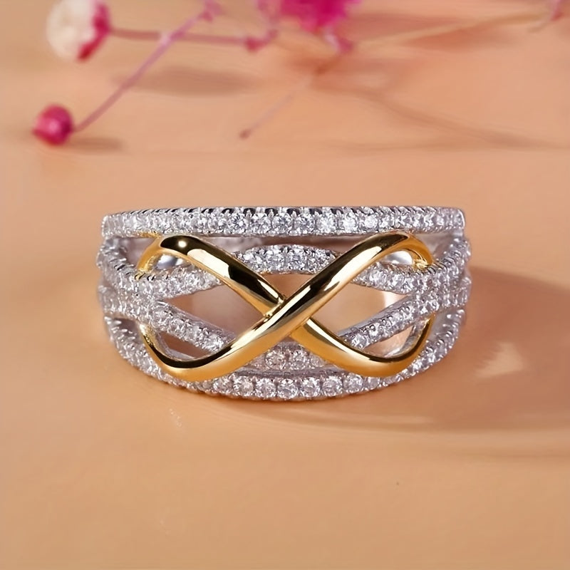 Elegant Zirconia Infinity Love Ring