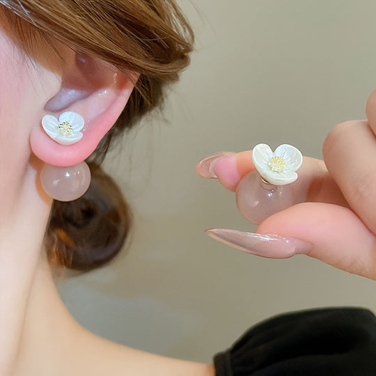 Resin Flower Earrings