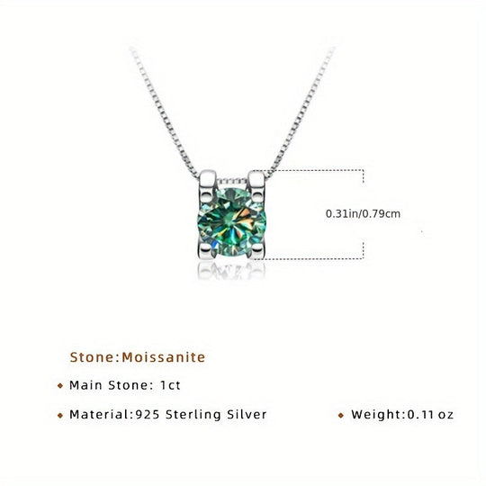 Moissanite Pendant Necklace